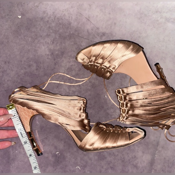 Tom Ford for Gucci satin strappy bamboo heels sz. 37.5C - Picture 10 of 16